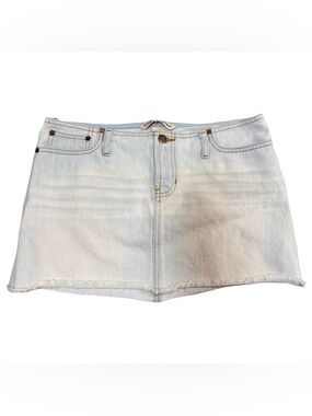 Abercrombie & Fitch Light Wash Denim Mini Skirt